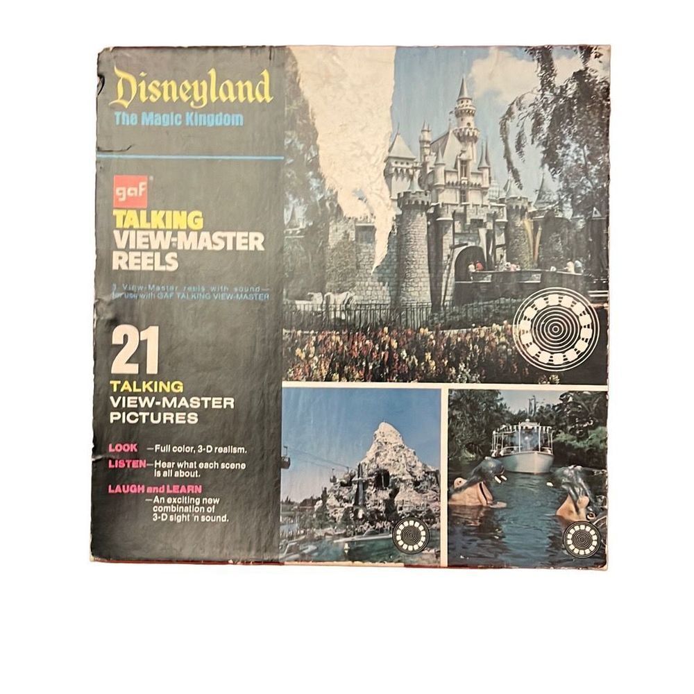 Vintage Disneyland Magic Kingdom GAF Talking View Master‎ Reels